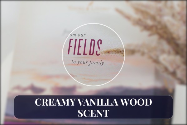 creamy vanilla wood scent